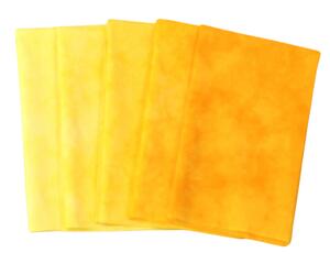 Daffodil yellow quilting cotton, 5 step bundle of fat quarters or half yards, hand dyed 